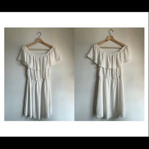 Wilfred - Off the Shoulder short white dress size medium